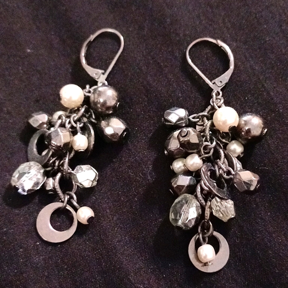 Silver Bead Earrings